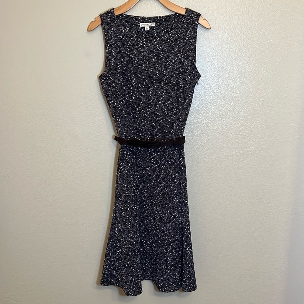 Eva Mendes for New York & Company Sleeveless Belted Midi Dress